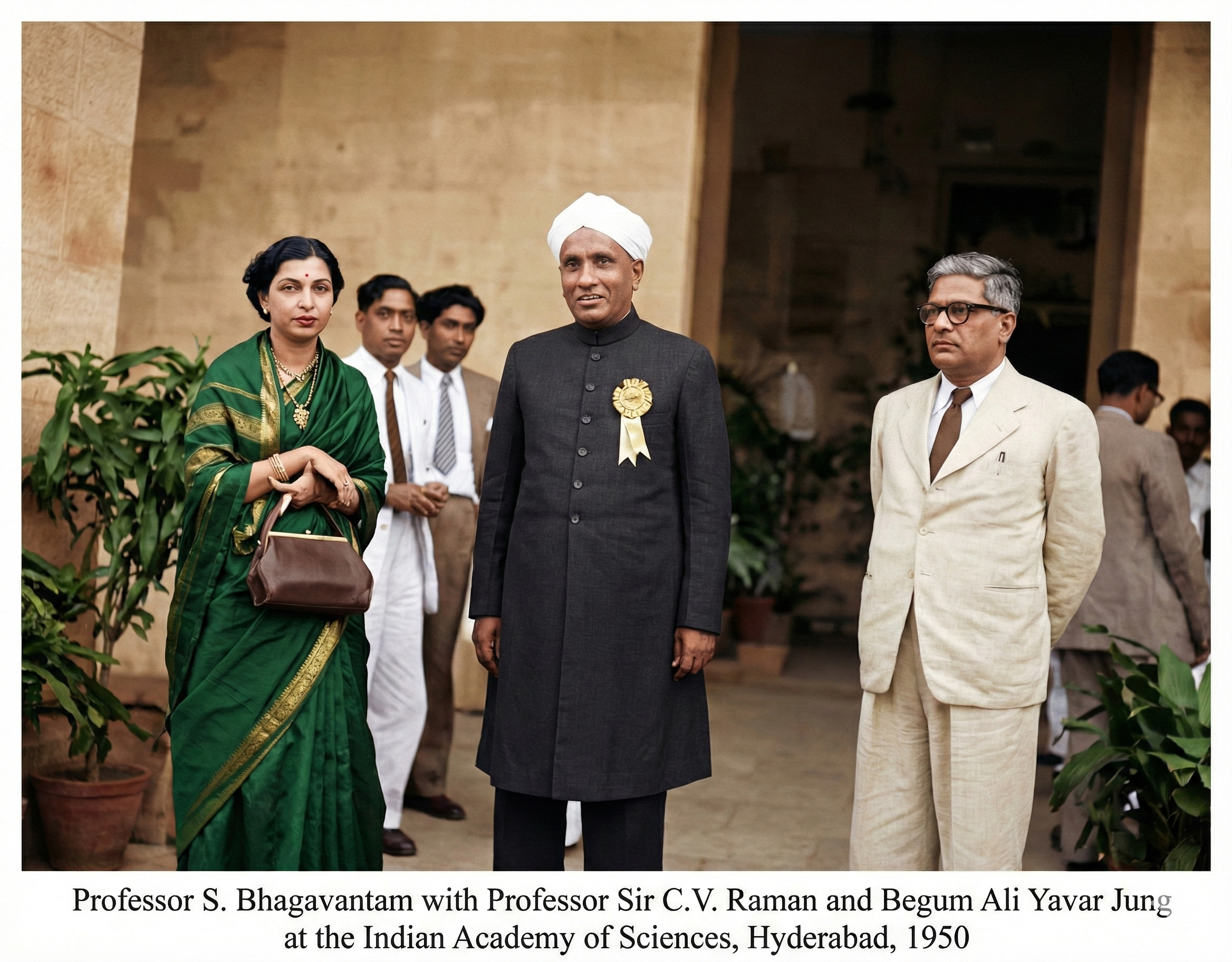 Dr. Bhagavantam in his laboratory
